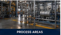 Industrial process area