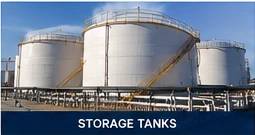 Oil storage tanks