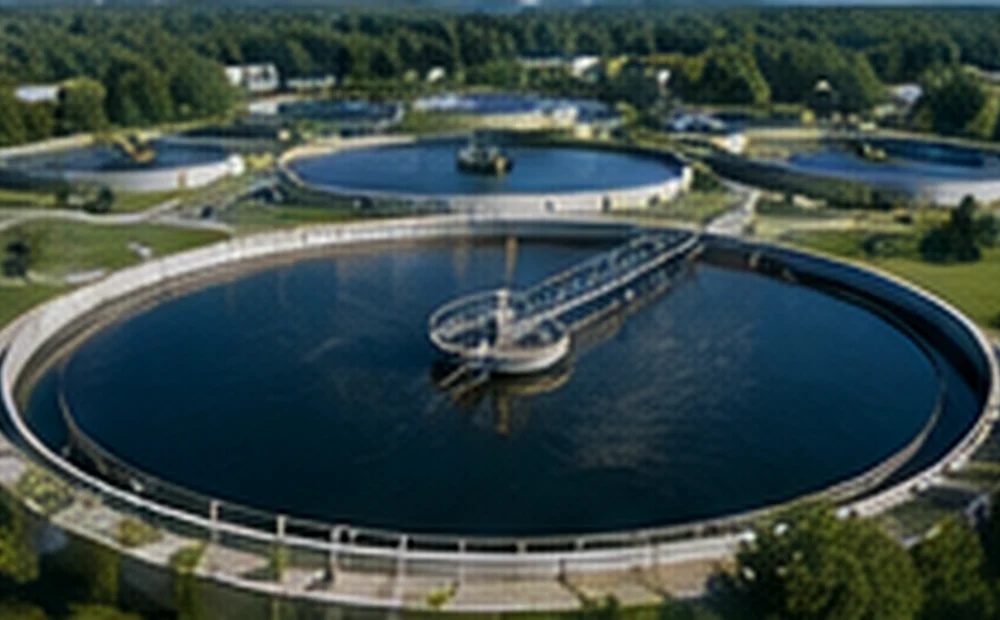 Wastewater clarifier tanks